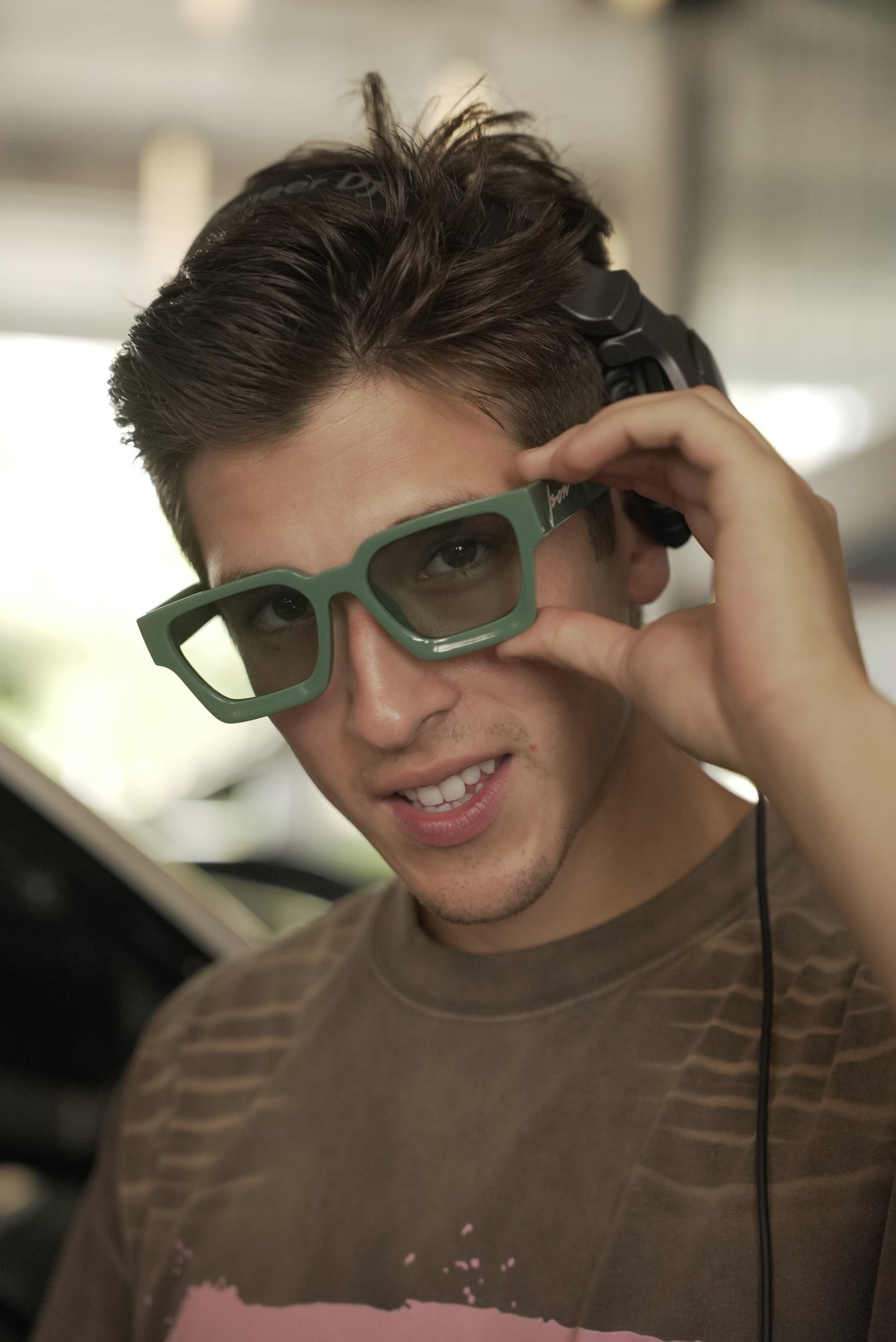 Emerald City HD Sunglasses – Bold Green Square Frame with green Lens