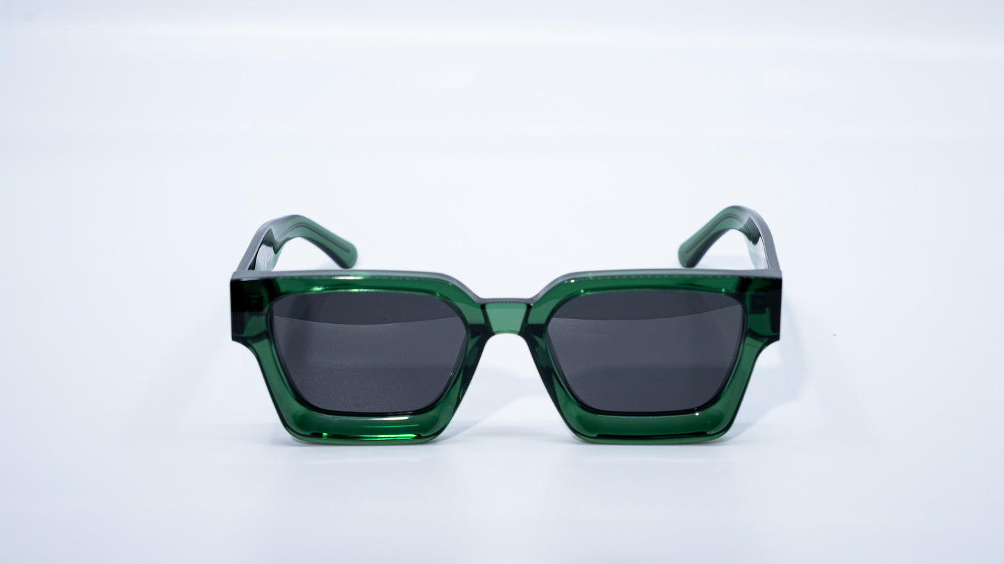 Eco Green Plant Based Polarized - Luxury Square Sunglasses