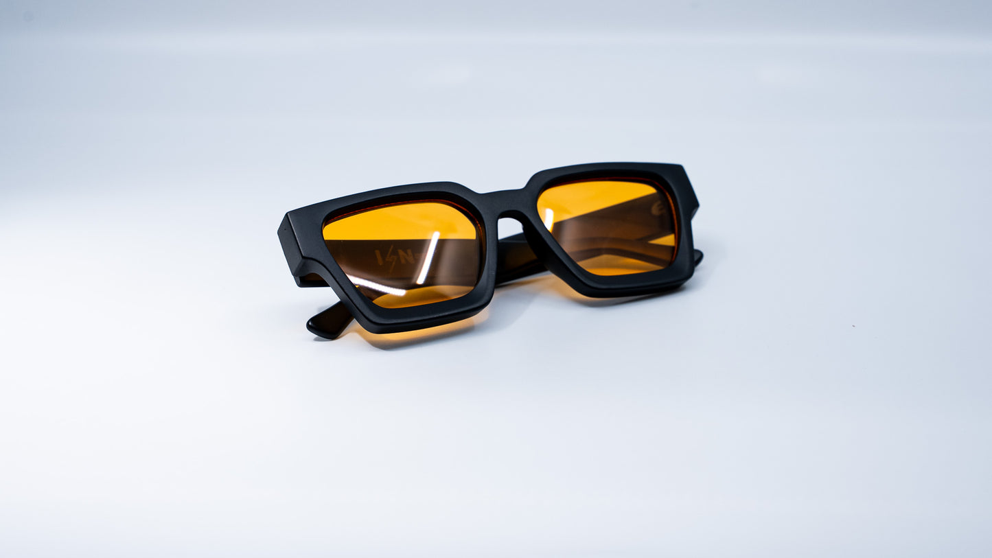 Matte Golden Hour - Luxury Square Sunglasses
