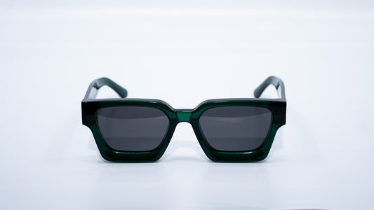 Emerald Green Plant Based Polarized - Luxury Square Sunglasses