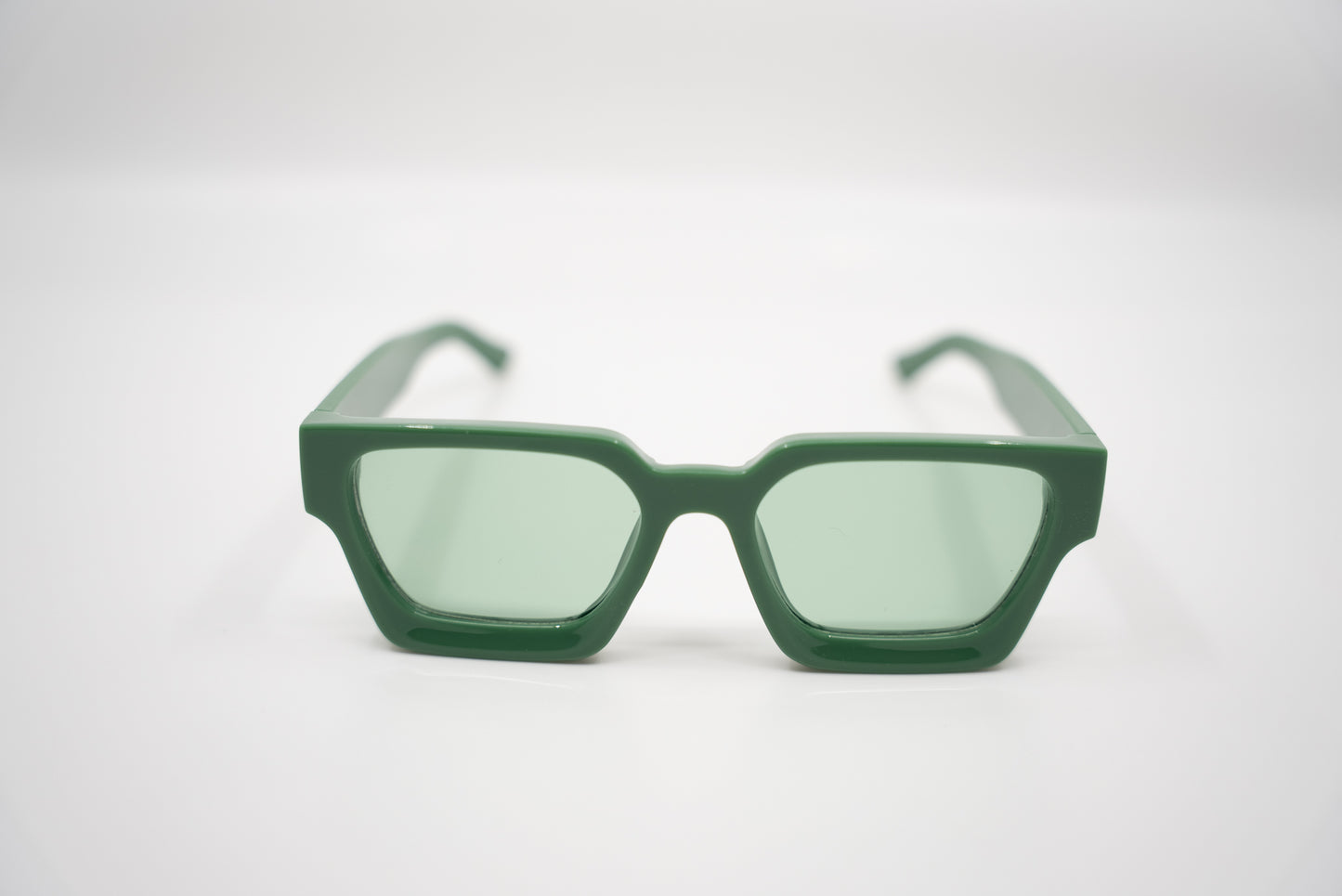 Emerald City HD Sunglasses – Bold Green Square Frame with green Lens