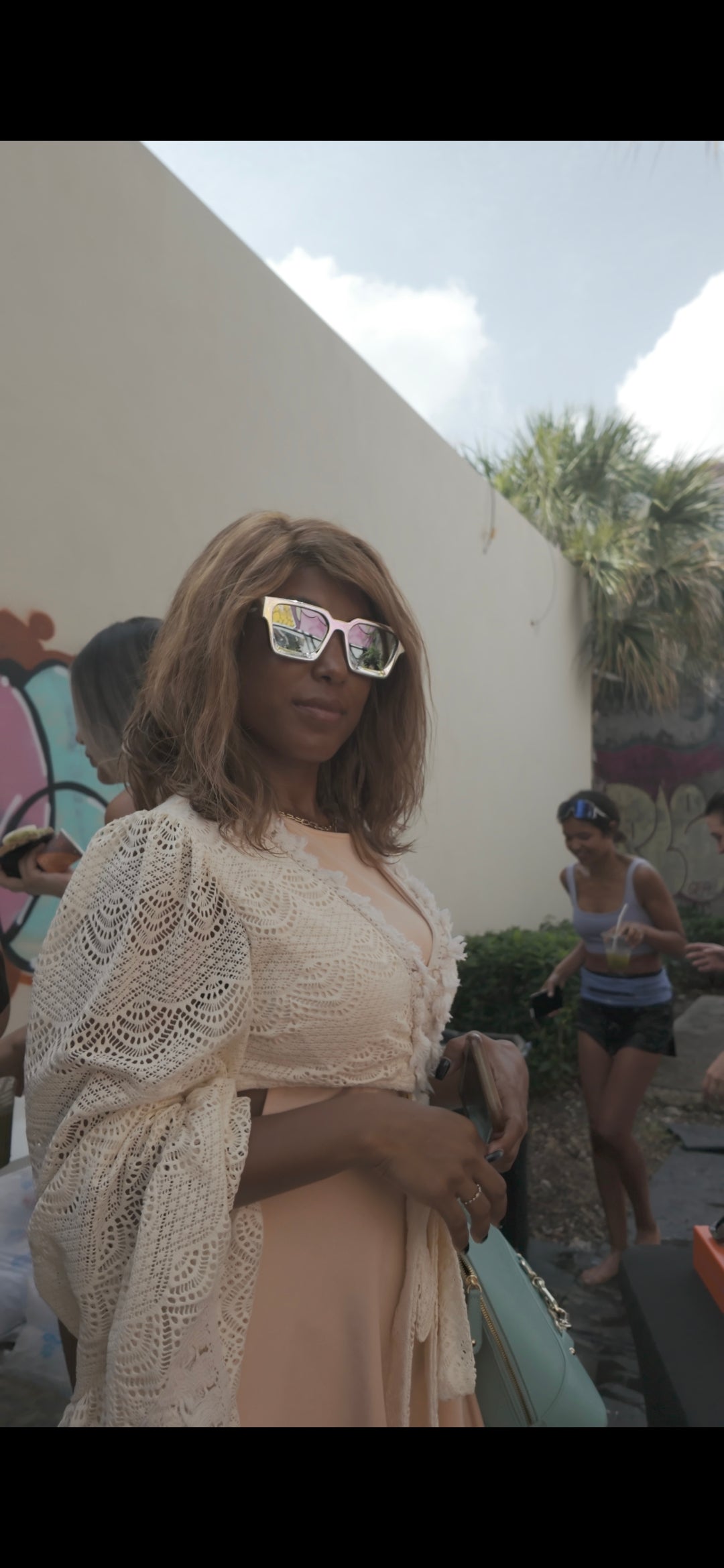 Chrome Square Frame Luxury Sunglasses