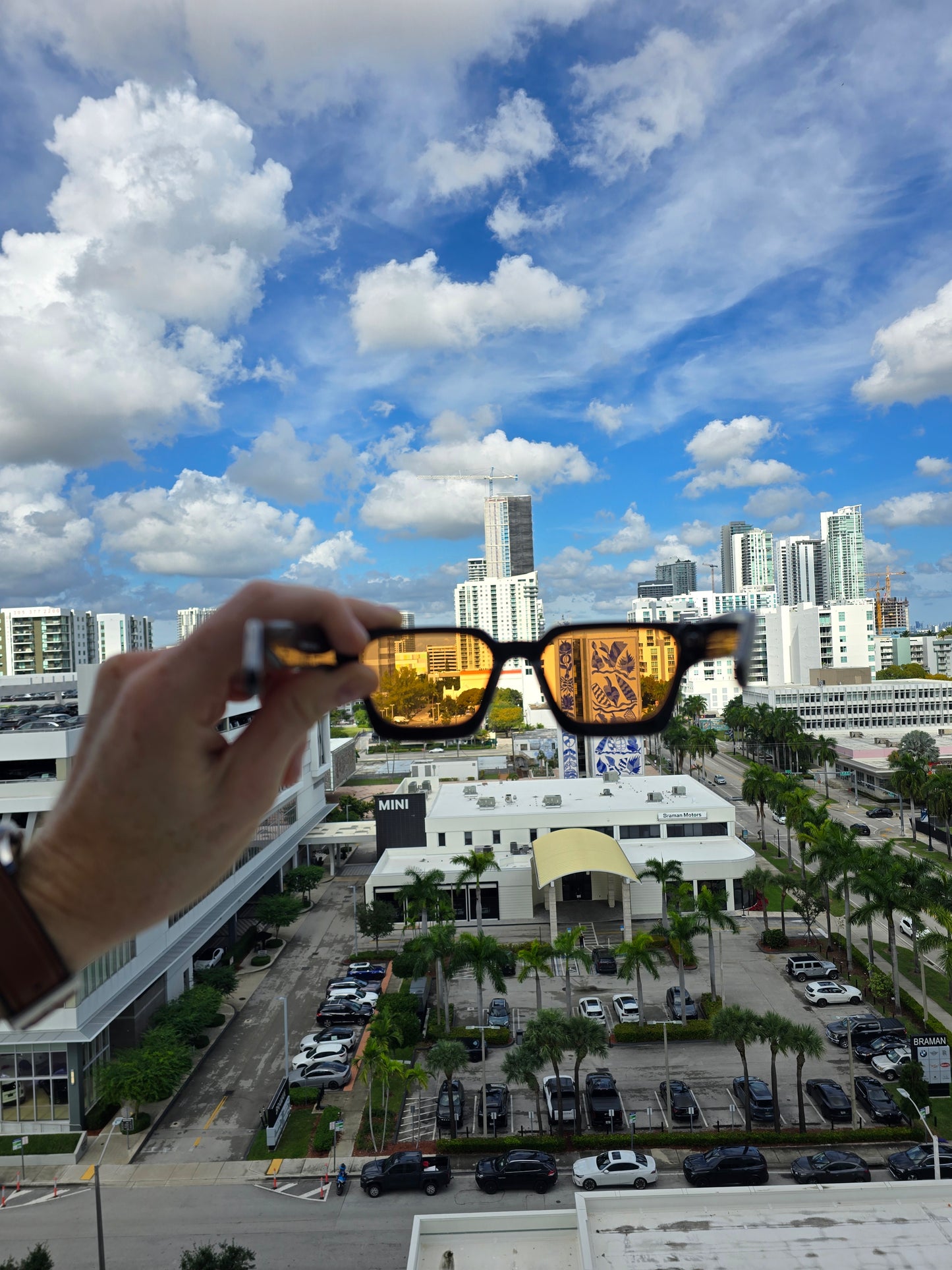 Matte Golden Hour - Luxury Square Sunglasses