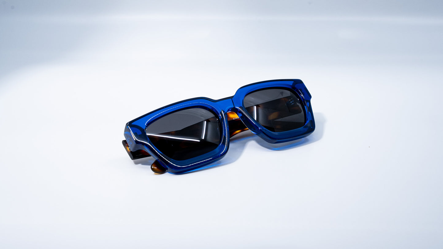 Blue Tortoise Plant Based Polarized - Luxury Square Sunglasses