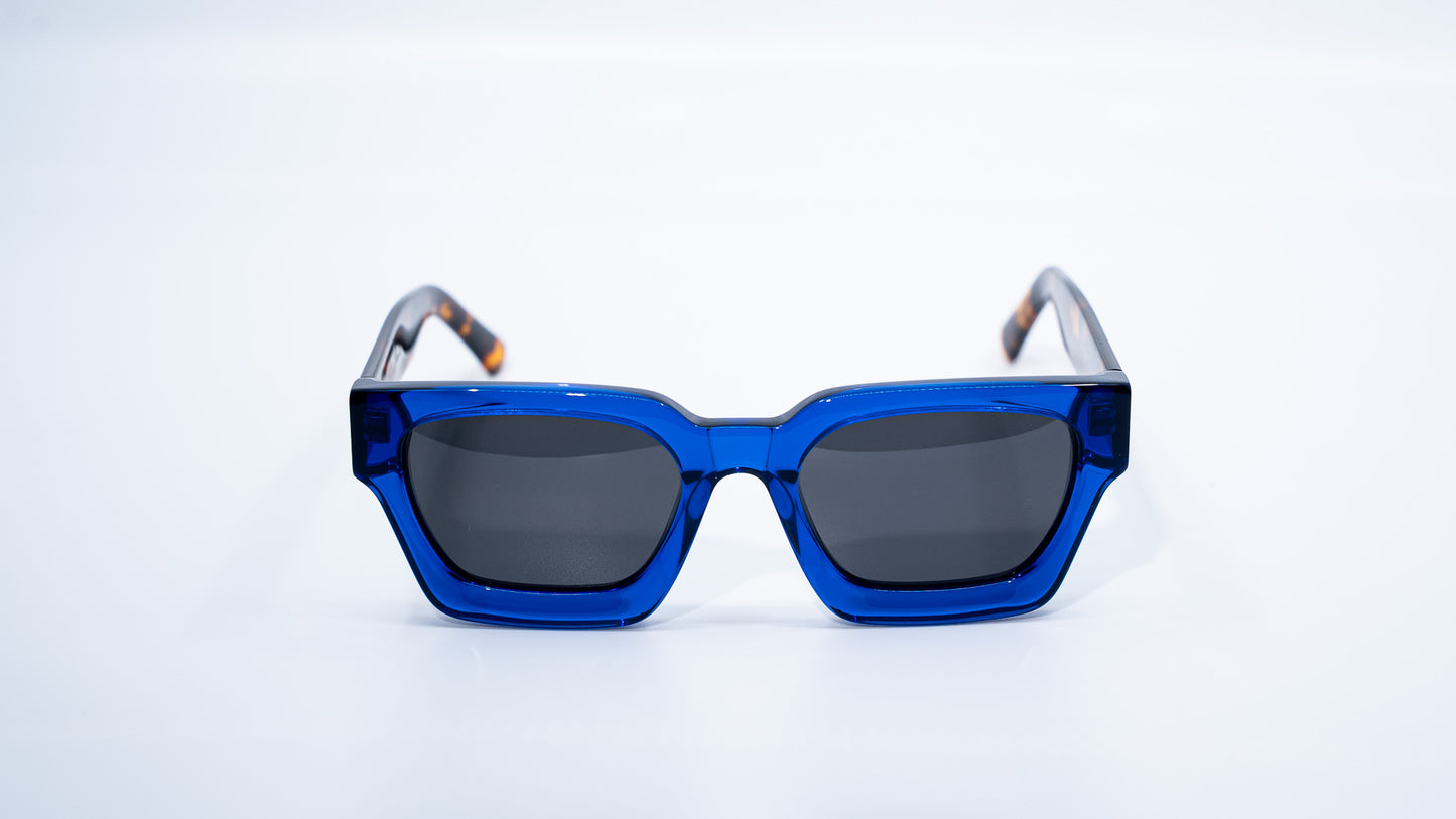 Blue Tortoise Plant Based Polarized - Luxury Square Sunglasses