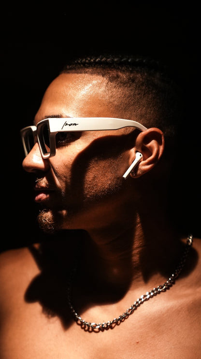 Polar White Plant Based Polarized - Luxury Square Sunglasses