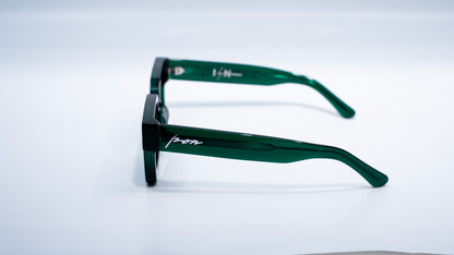 Emerald Green Plant Based Polarized - Luxury Square Sunglasses