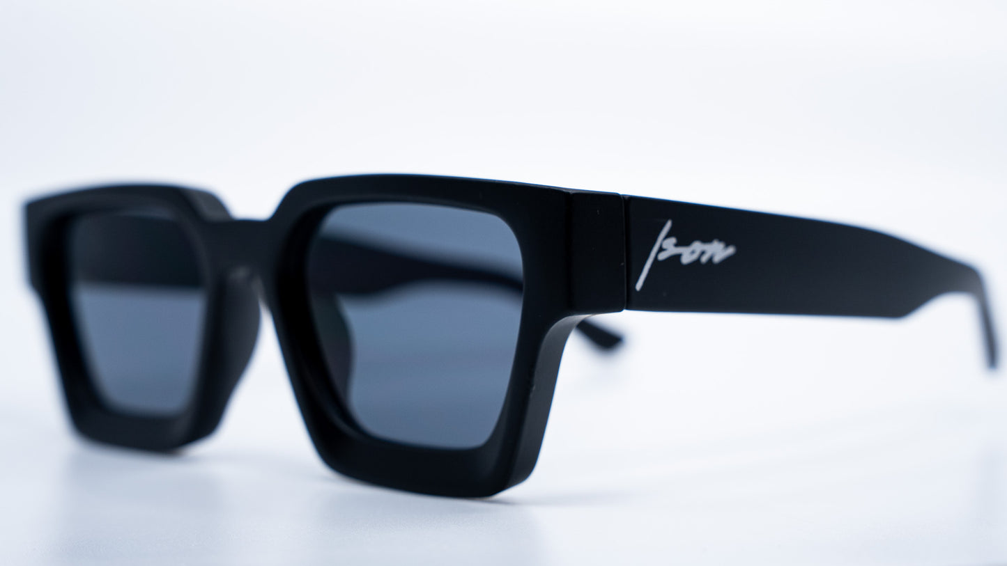 Matte Black - Luxury Square Sunglasses