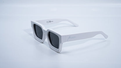 Polar White Plant Based Polarized - Luxury Square Sunglasses