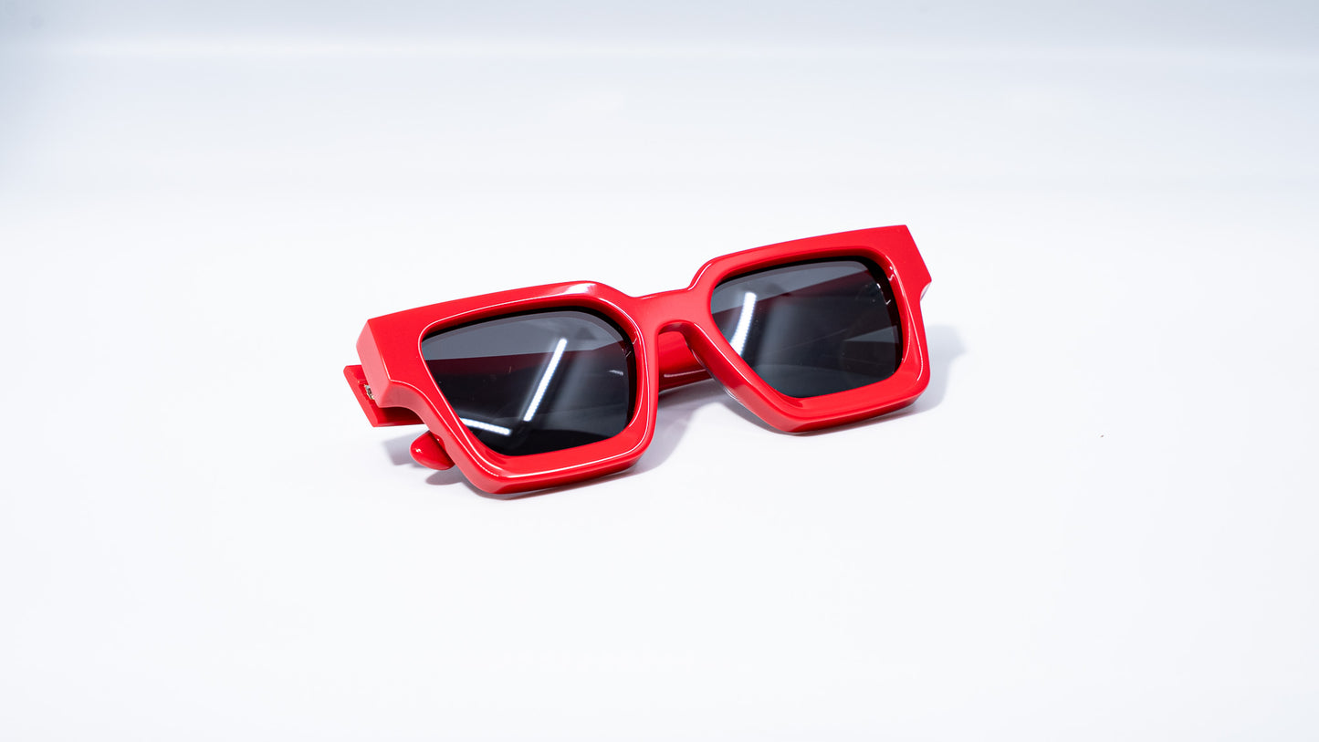 Race Red Plant Based Polarized - Luxury Square Sunglasses