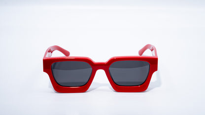 Race Red Plant Based Polarized - Luxury Square Sunglasses