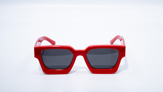 Race Red Plant Based Polarized - Luxury Square Sunglasses