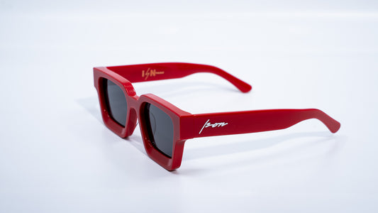 Race Red Plant Based Polarized - Luxury Square Sunglasses