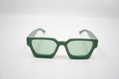 Emerald City HD Sunglasses – Bold Green Square Frame with green Lens